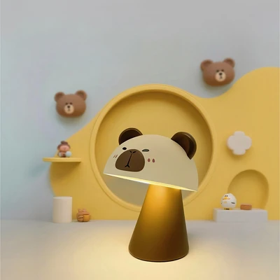 Gambar Eglare Lampu Meja LED 3 Watt 1200mAh Rechargeable Capybara - Cokelat