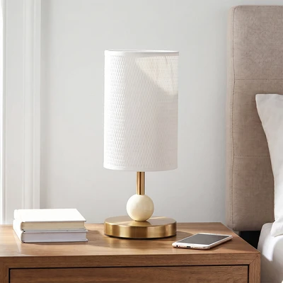 Gambar Eglare Moelle Lampu Meja Shiny E27 - Krem/Gold