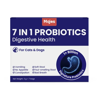 Gambar Majes Suplemen Hewan 7 in 1 Probiotics Digestive Health