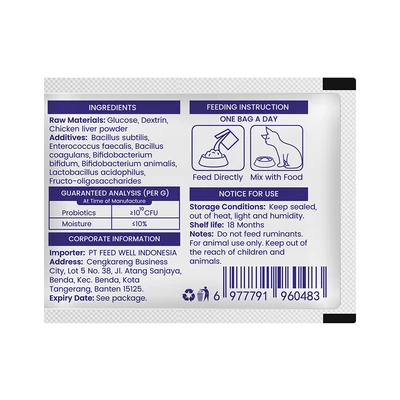 Gambar Majes Suplemen Hewan 7 in 1 Probiotics Digestive Health