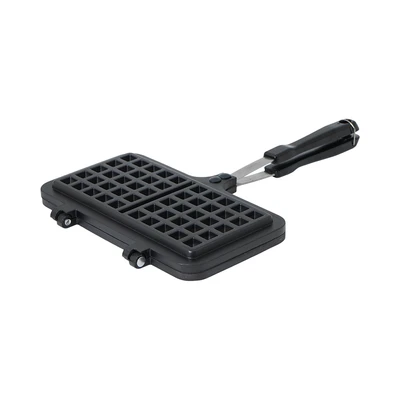 Gambar Culinart Cetakan Waffle Square Double Aluminium Die-Cast - Abu-Abu