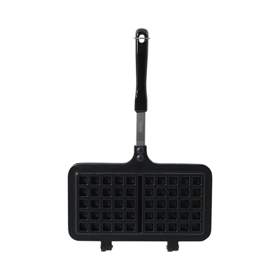 Gambar Culinart Cetakan Waffle Square Double Aluminium Die-Cast - Abu-Abu