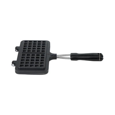 Gambar Culinart Cetakan Waffle Square Double Aluminium Die-Cast - Abu-Abu