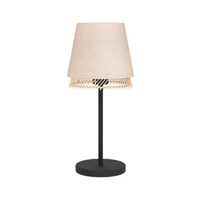 Gambar Eglo Tabley Lampu Meja E27 - Cokelat Natural