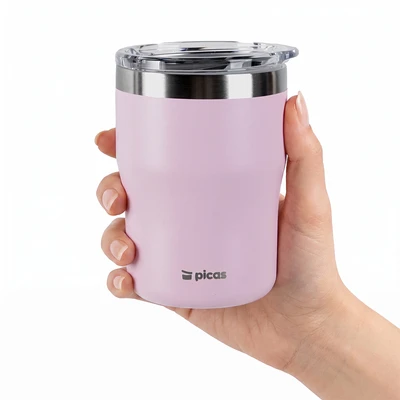 Gambar Picas Sippy Mug Vacuum Flask Stainless Steel 300 ml - Pink