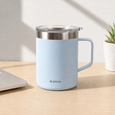 Gambar Picas Campy Mug Vacuum Flask Stainless Steel 350 ml - Biru