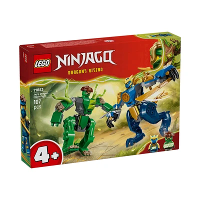 Gambar LEGO Ninjago Jays Dragon Mech Fight Set 107 Pcs 71853 - Hijau/biru