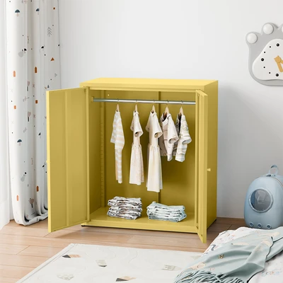 Gambar Informa Paris Lemari Pakaian Anak Metal 2 Pintu Dengan Hanger - Kuning