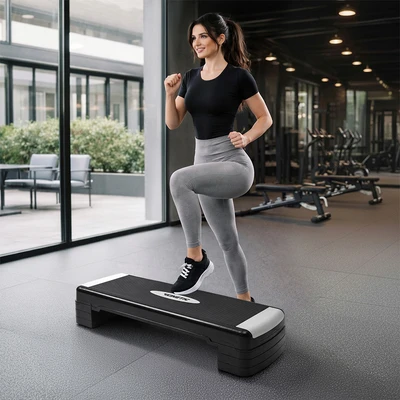 Gambar Kinetic Aerobic Stepper Board 25 cm - Hitam/Abu-Abu