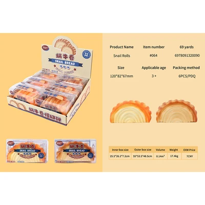 Gambar Kiddy Fun Bonjor Squishy Snail Rolls Random