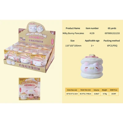 Gambar Kiddy Fun Bonjor Squishy Milky Bunny Pancake - Putih