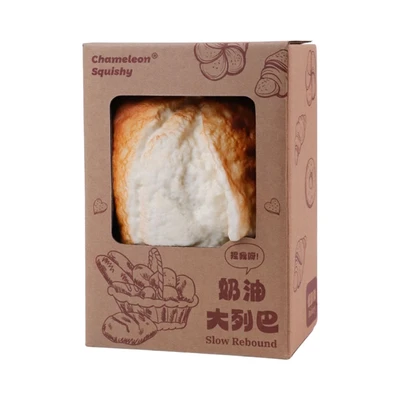 Gambar Kiddy Fun Bonjor Squishy Creamed Leba Bread - Cokelat/Putih