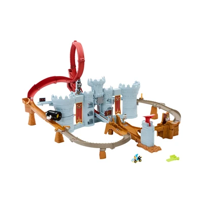 Gambar Hot Wheels Playset Mariokart Bowsers Castle Raceway - Mix