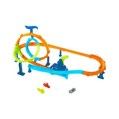 Gambar Hot Wheels Stunt Tracks Playset Rapid Launch Cyclone - Mix
