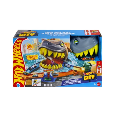 Gambar Hot Wheels City Playset Shark Chomp Beach - Mix