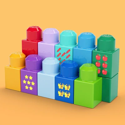 Gambar Mega Bloks Build & Count Bus Set 45 Pcs - Mix