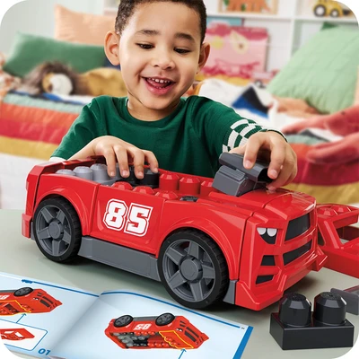 Gambar Mega Bloks Build & Go Race Car Set 26 Pcs - Merah