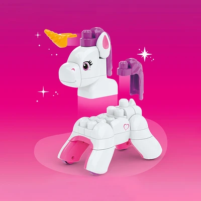 Gambar Mega Bloks Build & Enchant Unicorn Set 26 Pcs - Putih