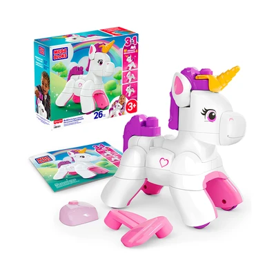 Gambar Mega Bloks Build & Enchant Unicorn Set 26 Pcs - Putih