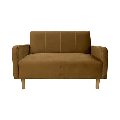 Gambar Selma Carmelia Lux Sofa Fabric 2 Seater - Cokelat