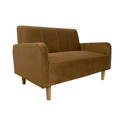 Gambar Selma Carmelia Lux Sofa Fabric 2 Seater - Cokelat