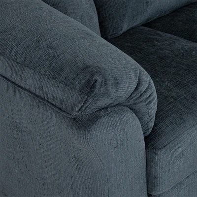 Gambar Ashley Darcy-6 Sofa L Sectional Fabric 4 Seater - Biru Navy