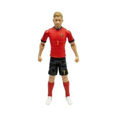 Gambar Top Gear Banbo Sockers Action Figure Kevin De Bruyne Belgia 20 cm - Merah/Hitam