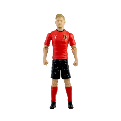 Gambar Top Gear Banbo Sockers Action Figure Kevin De Bruyne Belgia 20 cm - Merah/Hitam