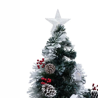 Gambar Noelle Pohon Natal Christmas Prelit House Cone 210 cm - Hijau