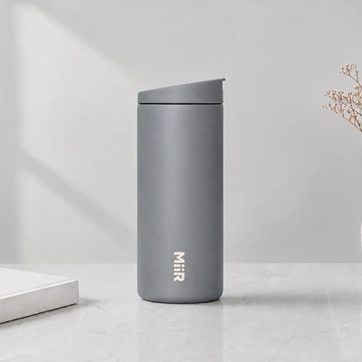Gambar Miir Flip Traveler Botol Vacuum Flask 354 ml - Abu-Abu