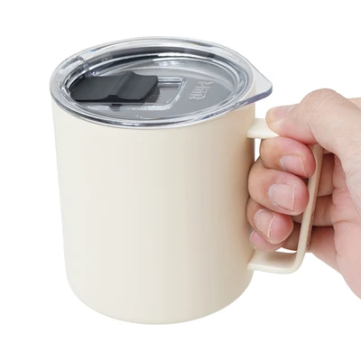 Gambar Miir Camp Cup Mug Vacuum Flask Dengan Tutup 354 ml - Putih