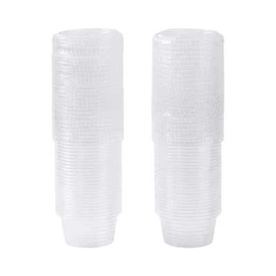 Gambar Culinart Wadah Saus Plastik Sekali Pakai Dengan Tutup 59 ml Set 50 pcs Transparan
