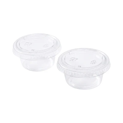 Gambar Culinart Wadah Saus Plastik Sekali Pakai Dengan Tutup 59 ml Set 50 pcs Transparan