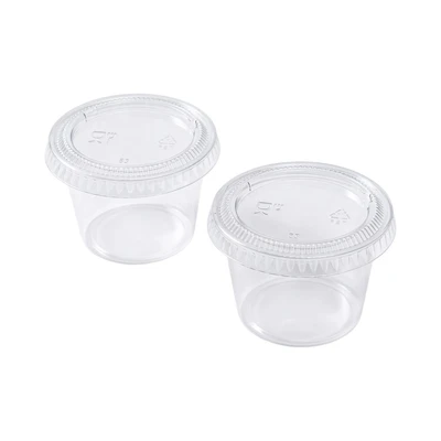 Gambar Culinart Wadah Saus Plastik Sekali Pakai Dengan Tutup 88 ml Set 50 pcs Transparan