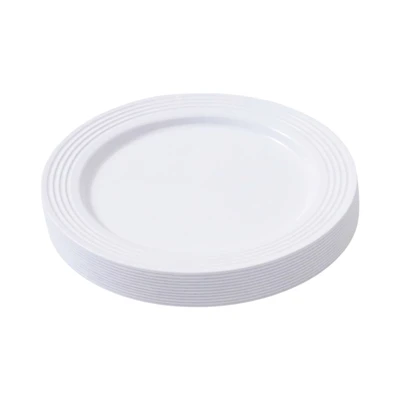 Gambar Culinart Piring Sekali Pakai Round Plastik 15.2 cm Set 12 pcs - Putih