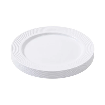 Gambar Culinart Piring Sekali Pakai Round Plastik 19 cm Set 12 pcs - Putih
