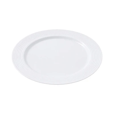 Gambar Culinart Piring Sekali Pakai Round Plastik 22.8 cm Set 12 pcs - Putih