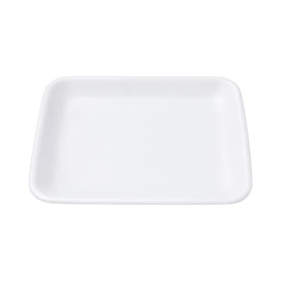 Gambar Culinart Piring Plastik Sekali Pakai Square 13.8 cm Set 12 pcs - Putih