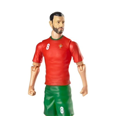 Gambar Top Gear Banbo Sockers Action Figure Bruno Fernandes Portugal 20 cm - Merah/Hijau
