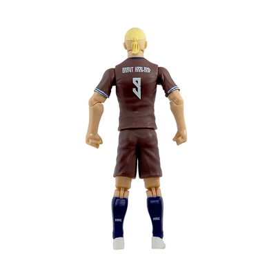 Gambar Top Gear Banbo Sockers Action Figure Erling Haaland Norway 20 cm - Cokelat