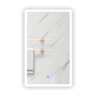 Gambar Informa Diego Kabinet Dinding Kamar Mandi Dengan Cermin LED 40x65x13 cm - Krem Beige