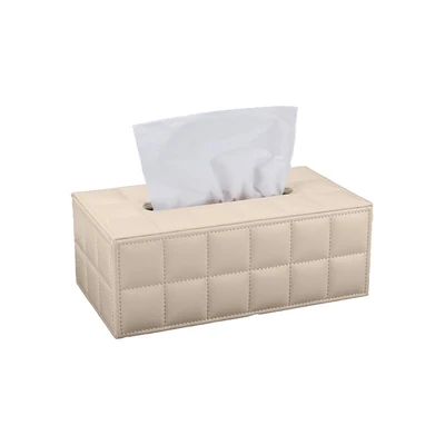 Gambar Stora Kotak Tisu Cubic 25x14x10.5 cm - Krem
