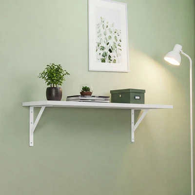 Gambar Stora Bracket Siku Rak Dinding Heavy Duty Steel 20x20 cm Set 2 pcs - Putih