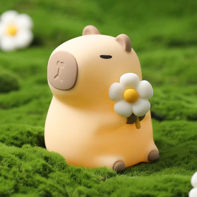 Gambar Eglare Lampu Tidur LED Rechargeable 2.5 Watt Capybara Flo - Cokelat