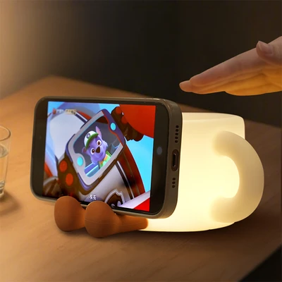 Gambar Eglare Lampu Tidur LED Rechargeable 2.5 Watt 3000K/RGB Mug - Putih