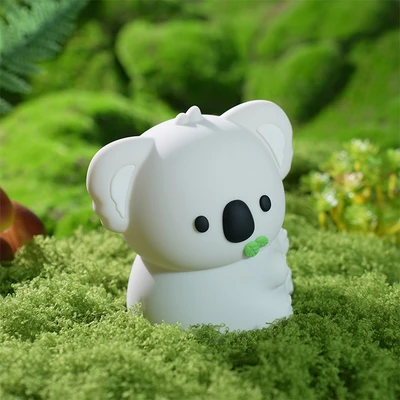 Gambar Eglare Lampu Tidur LED Rechargeable 2.5 Watt 3000K/RGB Koala - Abu-Abu