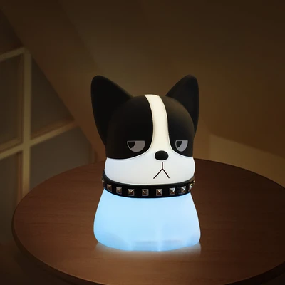 Gambar Eglare Lampu Tidur LED Rechargeable 2.5 Watt 3000K/RGB Frenchy - Hitam/Putih