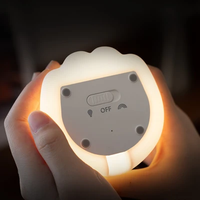 Gambar Eglare Lampu Tidur LED Rechargeable 2.5 Watt 3000K/RGB Frenchy - Hitam/Putih