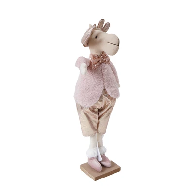 Gambar Noelle Miniatur Dekorasi Natal Christmas Standing Deer Random