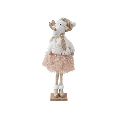Gambar Noelle Miniatur Dekorasi Natal Christmas Standing Deer Random